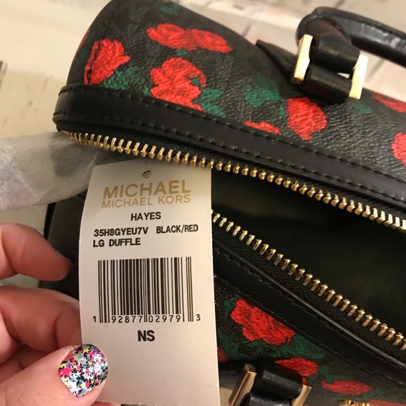 NWT Michael Kors Hayes LG duffle bag - Picture 7 of 8